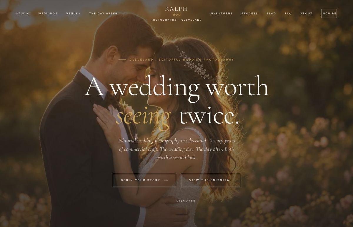 Ralph West Photography website